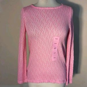 Nwt Chelsea & Theodore pink asymmetrical top